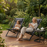 Стул-шезлонг Ideal Patio САНТОНИ складной, серый