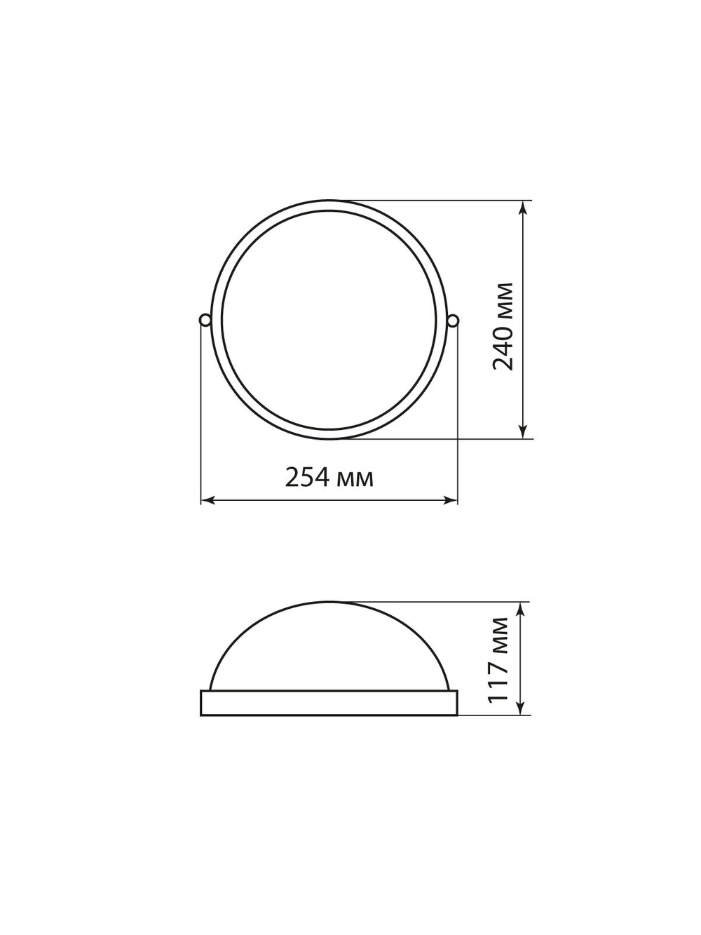 Светильник НПБ1101 белый/круг 100Вт IP54 TDM SQ0303-0024