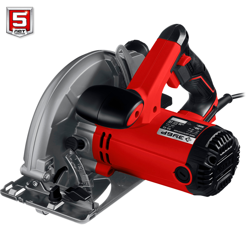 ЗУБР d 190 мм, 1600 Вт, циркулярная пила (дисковая) (ПД-65)