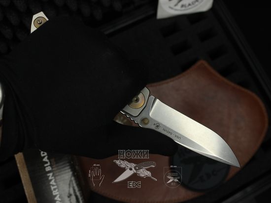 Складной нож Spartan Blades Hersey Folder "KOI"  SB/SF5KOI c клинком из стали CPM-S45VN, рукоять титан
