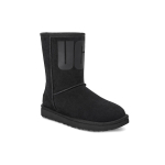 Сапоги UGG CLASSIC SHORT Rubber Logo, 1108230-BLK