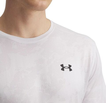 Мужская теннисная футболка Under Armour Tech Vent Jacquard Short Sleeve - distant gray/black