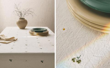 Zara Home скатерть из хлопка, вышивка, 250 150 см