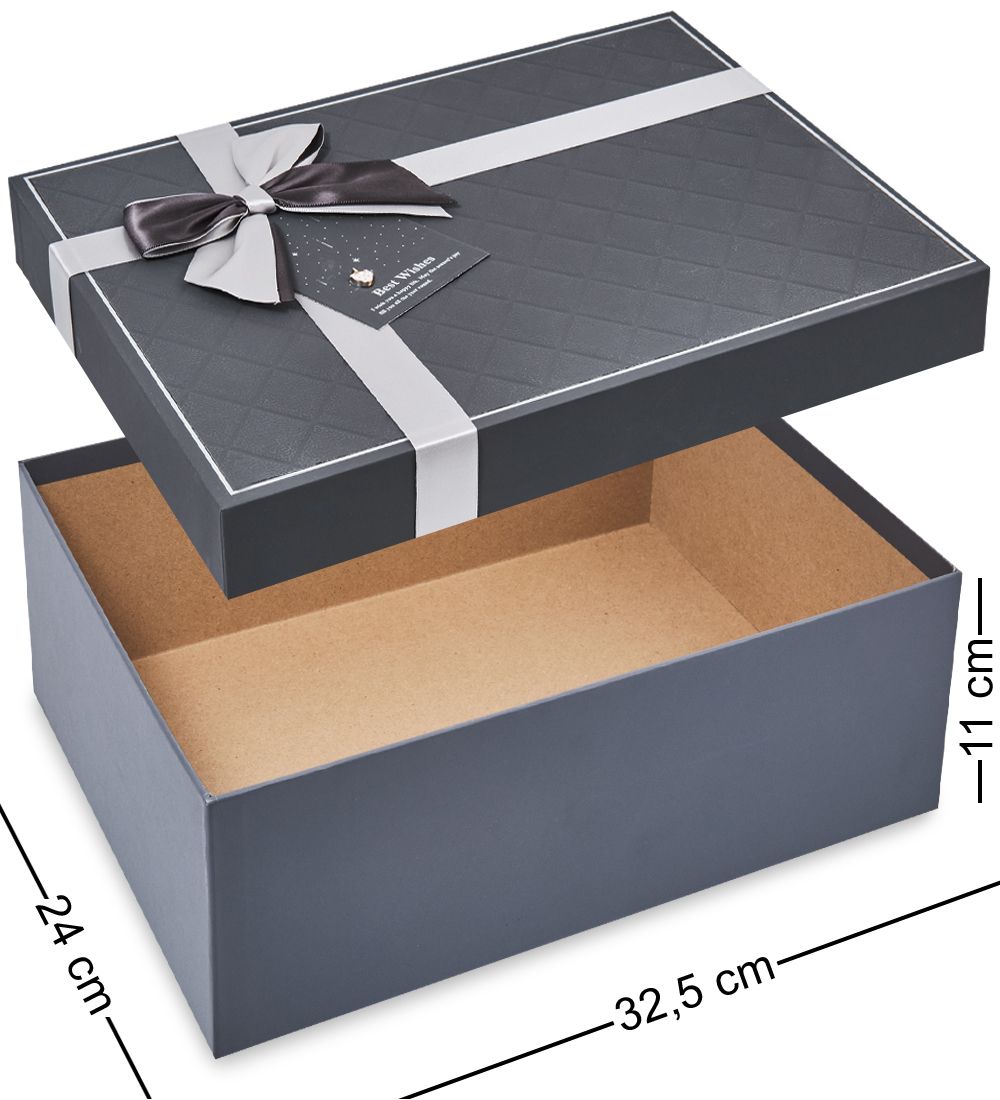 WF-166-B Набор коробок из 3 шт, серый