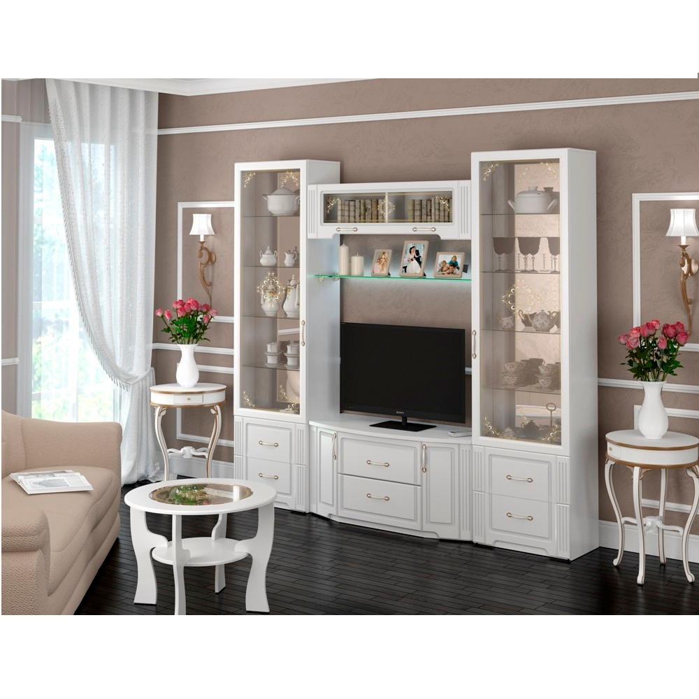 Полка стеклянная Виктория 38