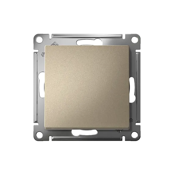 Выключатель 1-кл. СП AtlasDesign 10А IP20 (сх. 1) 10AX с самовозвратом механизм шампань SE ATN000515
