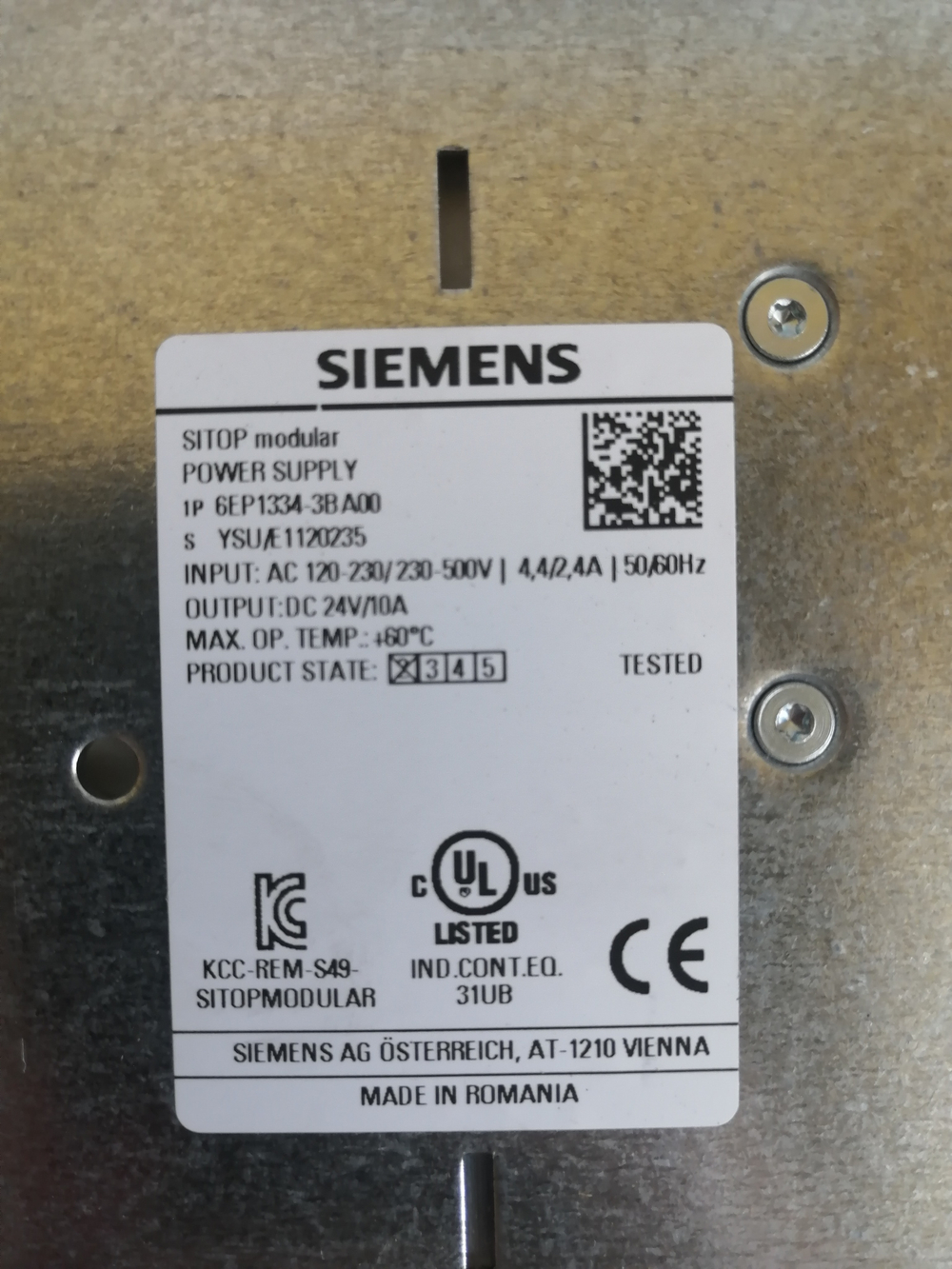 Siemens 6EP1334-3BA00 новое