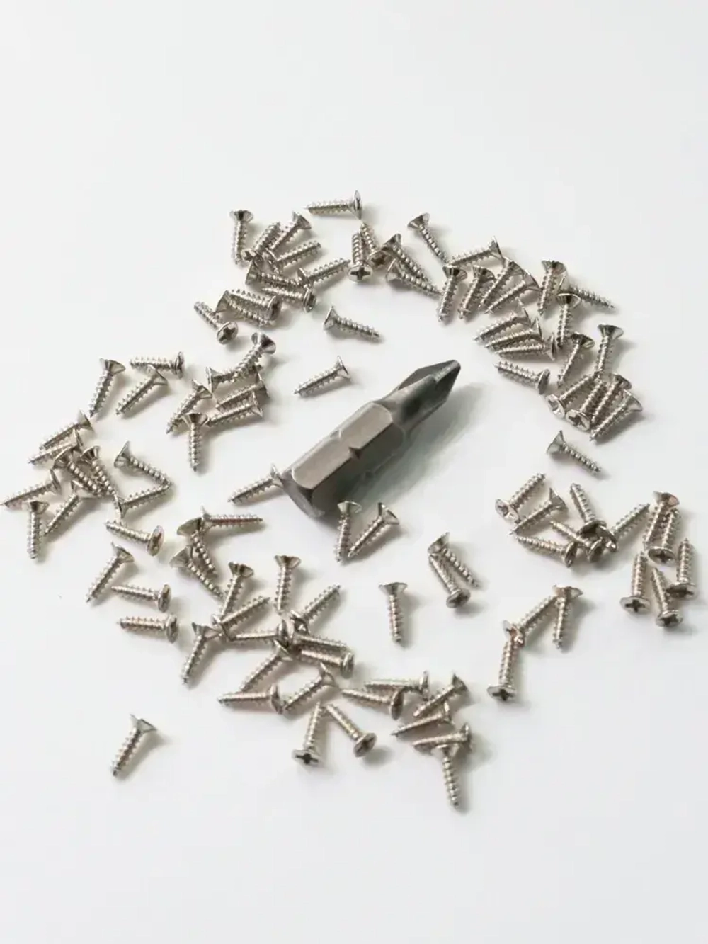 Набор саморезов 1,6х8 мм, хром, 100 шт