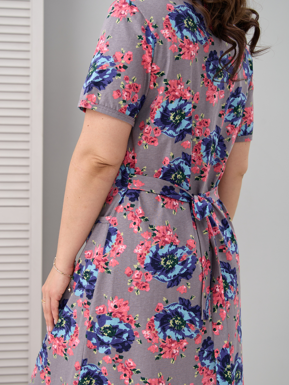 Халат Х-058/серый-голубойпион