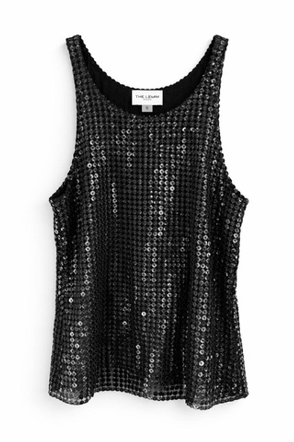 Топ из блестящей ткани