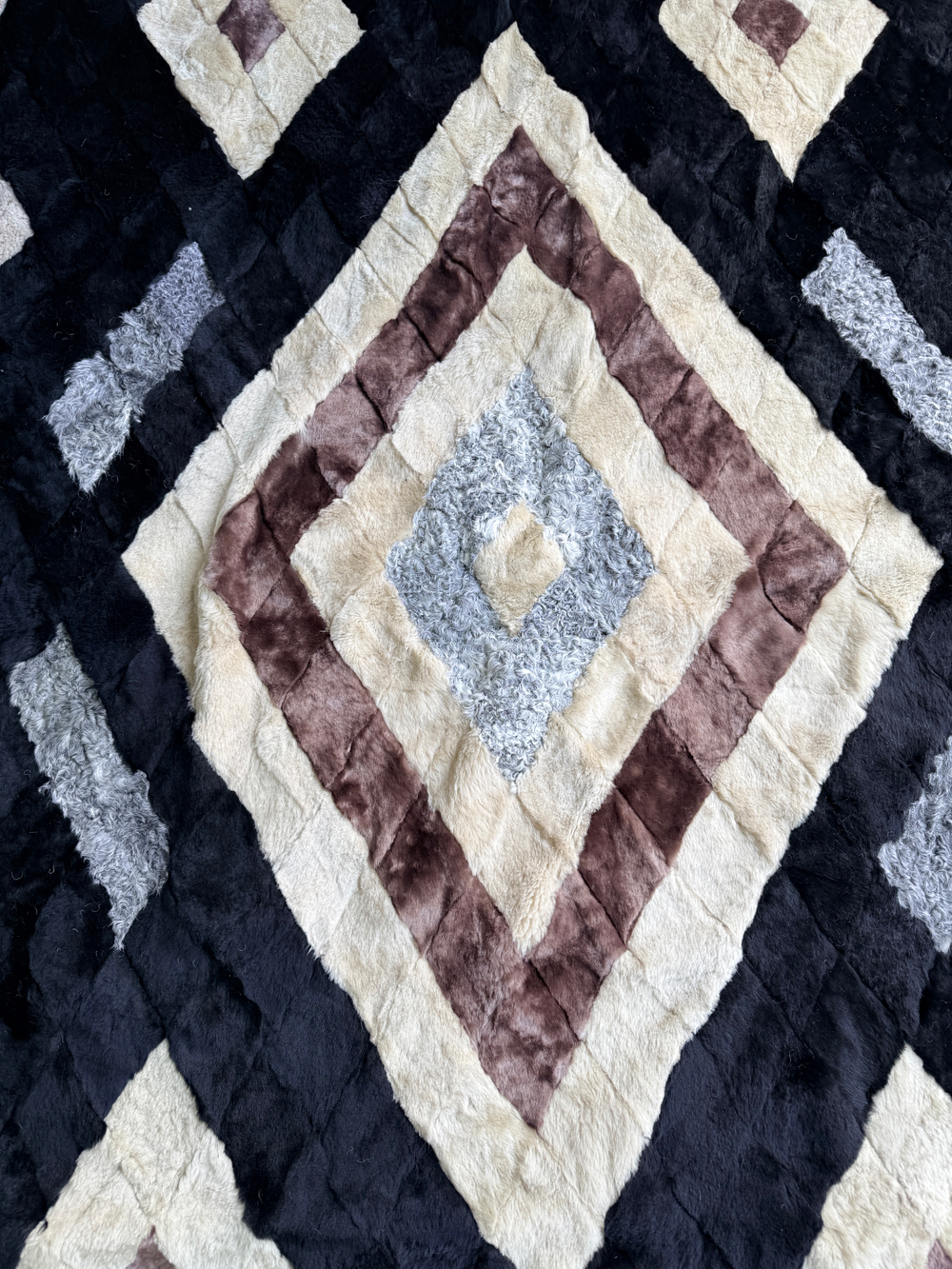 Покрывало меховое ковер из шкуры овчины