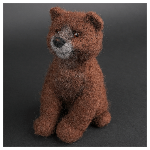 Валяная игрушка «Медведик»