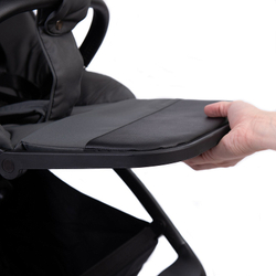 Детская коляска Peppy Monaco 3 в 1 с автокреслом Verona Black Antrazit (графитовый), рама серая