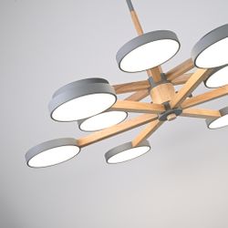 Люстра на штанге TURNA DBL L12 Gray