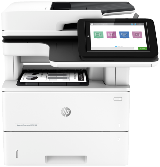МФУ лазерное HP LaserJet Enterprise MFP M528dn (p/c/s, A4, 1200 dpi, 43ppm, 1.75GB, 16GB eMMC, 2trays 100+550, ADF 100, Duplex, USB/GigEth, repl. F2A76A) (1PV64A#B19)