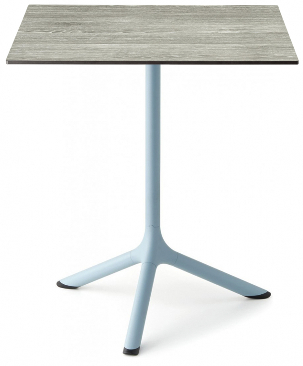 Стол ламинированный обеденный складной Scab Design Tripe Folding, голубой, состаренный серый дуб
