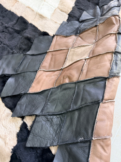 Покрывало меховое ковер из шкуры овчины