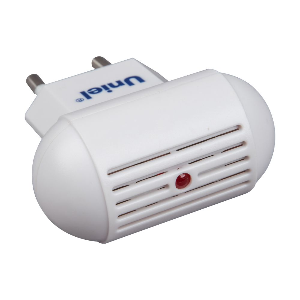 UDR-E10 WHITE Ультразвуковой отпугиватель насекомых и грызунов. 220В. Площадь до 30м2. Белый. TM Uniel