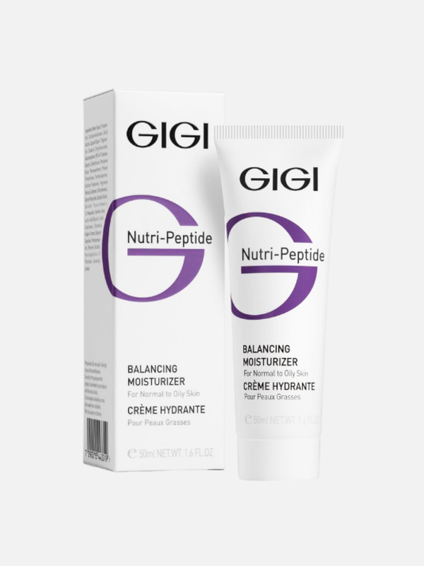 Пептидный увлажняющий балансирующий крем для жирной кожи Creme Hydratante Balancing moisturizer for normal and oily skin, GIGI, 50 мл