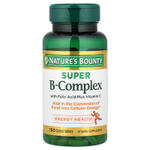 Nature's Bounty, Супер комплекс витаминов В с фолиевой кислотой и витамином С, 150 таблеток