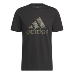 Мужское теннисное поло adidas Camo Short Sleeve T-Shirt Men - Black, Orange