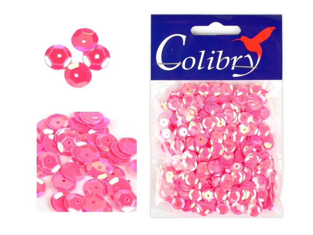 Пайетки граненые голографические-10гр-6мм-Colibry