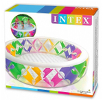 Бассейн надувной Intex 56494 Summer Joy 229х56 см / Круглый трехсекционный бассейн Летняя Радость Интекс для дачи и отдыха