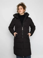Куртка зимняя удлиненная с капюшоном