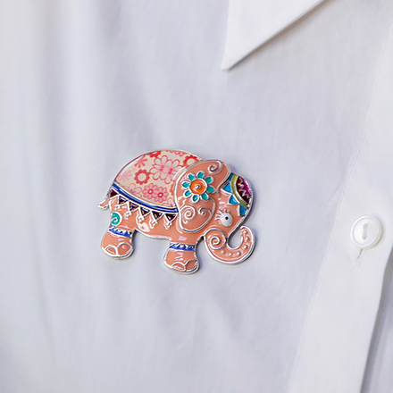 Брошь Shadore Слон XZ2293.7 R/S