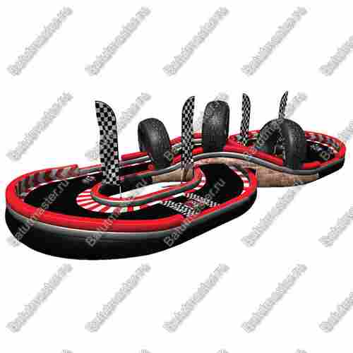 Надувная трасса для машинок "Автотрек", 15,3*6*2,5 м