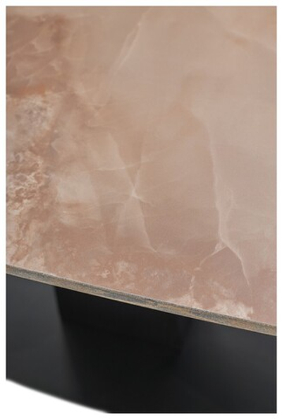 Стол BALDE 140 GLOSS AMBER JADE SOLID CERAMIC / BLACK, ®DISAUR