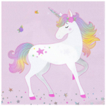 Салфетки «Единорог дивный», 25 см/ 33 см, 12 шт