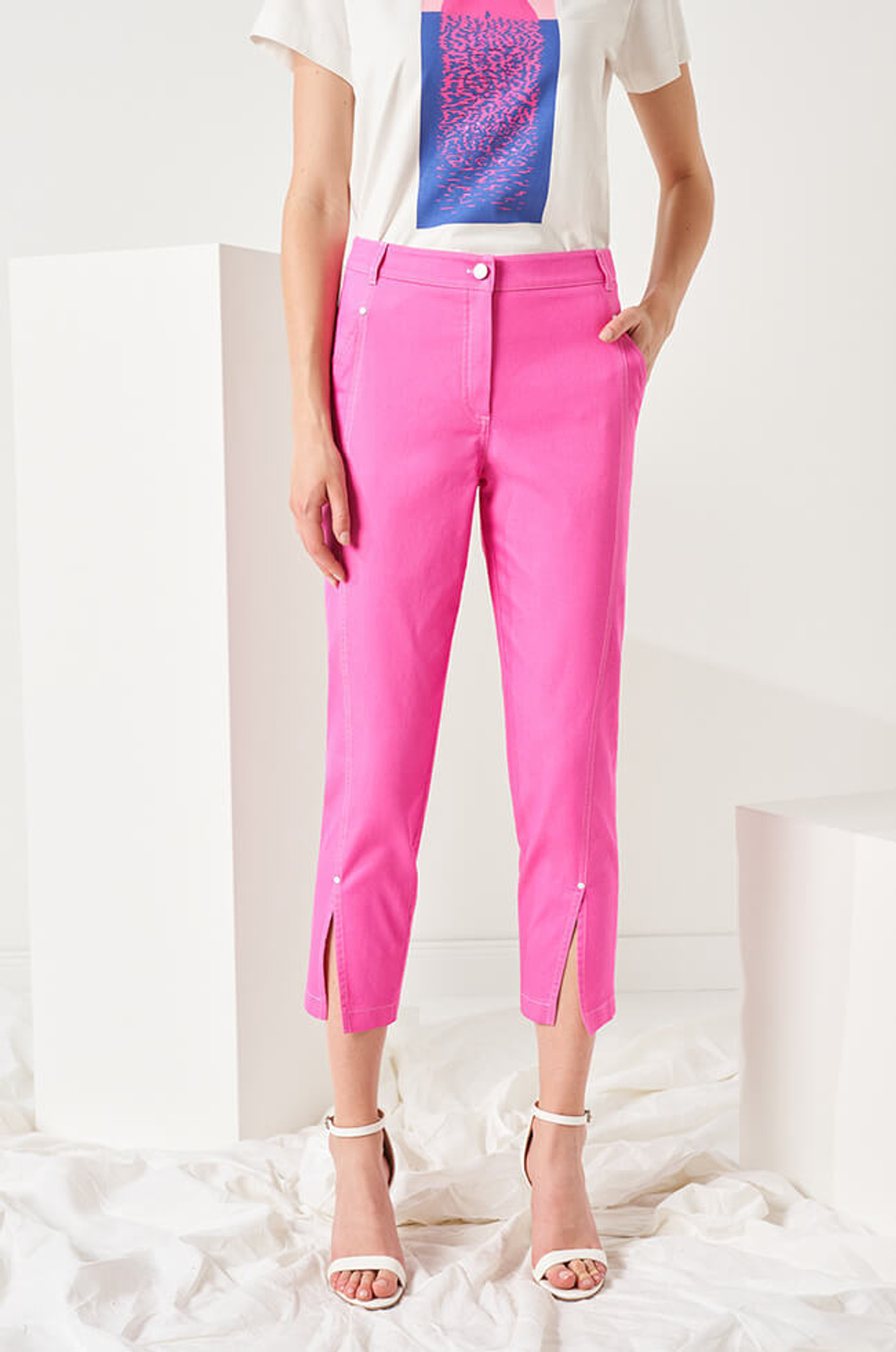 3964 Брюки женские (фуксия)