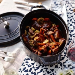 STAUB Кокот чугунный овальный 4,2л 29см графит (сорт II)
