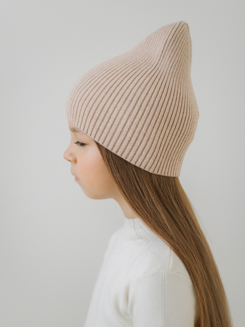 Шапка-бини, Бежевый