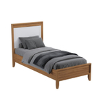 Кровать «Бридж» 90х200 браун/белый лак