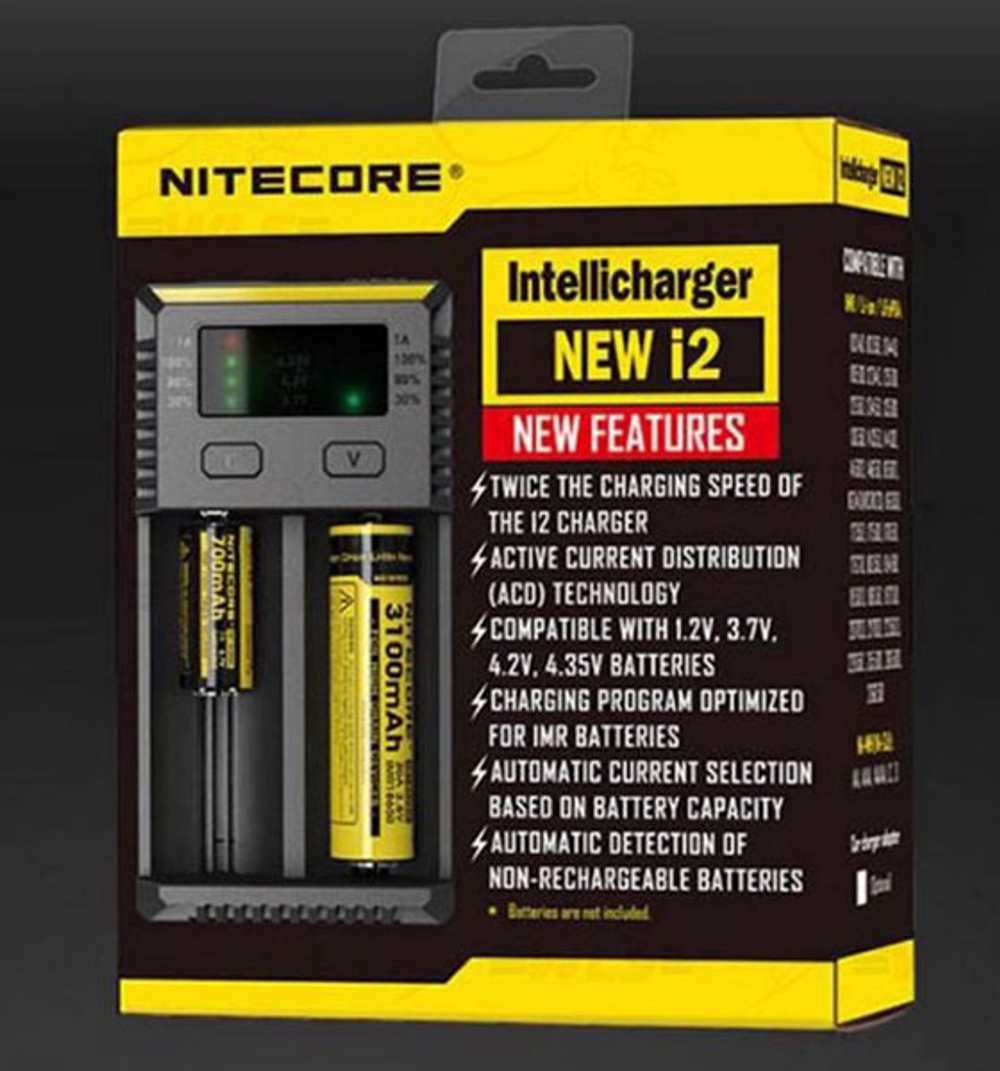 Интеллектуально зарядное NiteCore NEW I2