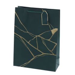 GAEM Пакет подарочный L (бумага 210г/м2, блок 12шт), L31 W12 H42 см, 4в.