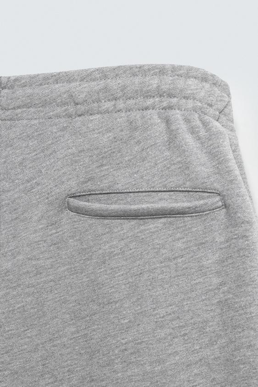 ZARA БРЮКИ-ДЖОГГЕРЫ СТАНДАРТНОЙ ПОСАДКИ, СЕРЫЙ МЕЛАНЖ