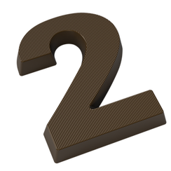 944 | Форма для шоколадных изделий "Цифра-2" (275*135 мм)