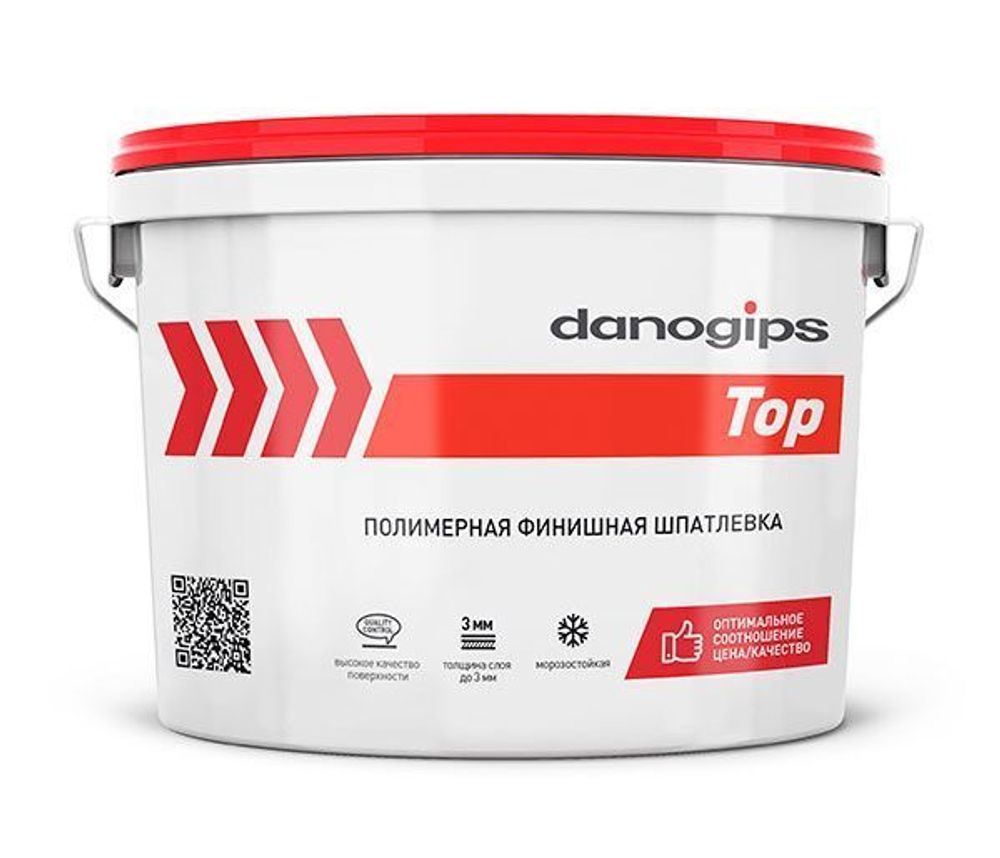 Danogips Top полимерная финишная шпатлевка, 16,5 кг