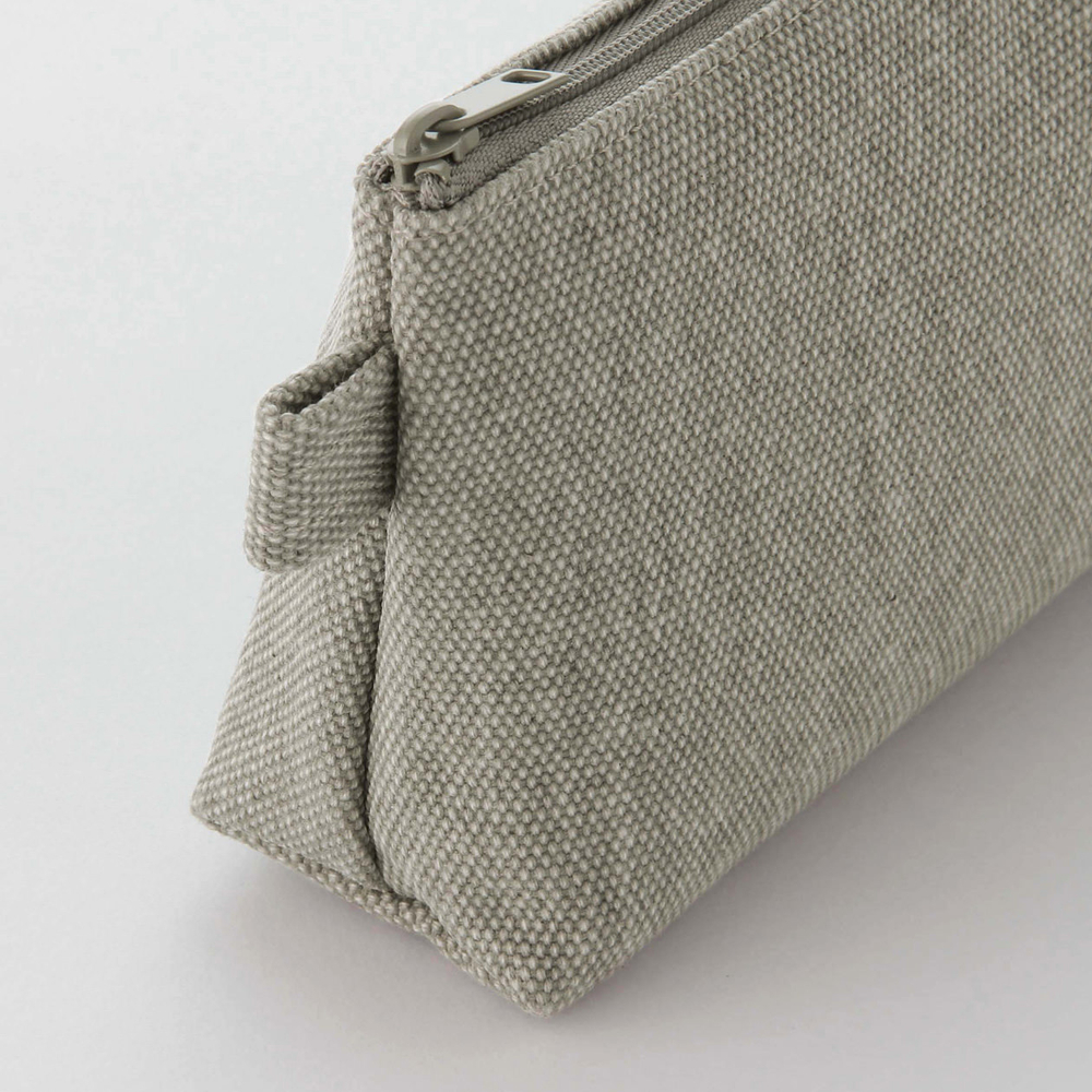 Пенал Muji Canvas Pencil Case With gusset zipper 19x10x5 cm