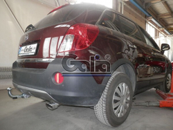 Фаркоп оцинкованный Galia O065С для Opel Antara 2006-2013, 2013-2017, Chevrolet Captiva 2006-2013, 2013-2018(паспорт и сертификат в комплекте)(без электрики)