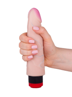 ART-Style №2 – телесный реалистичный вибратор со встроенным пультом, 20 см