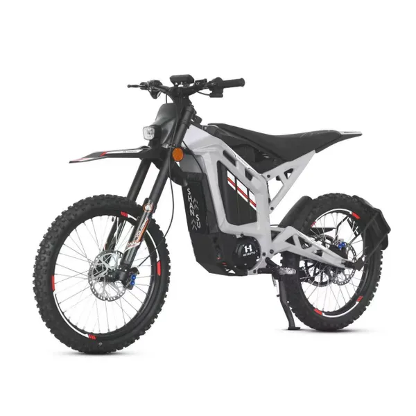 Электропитбайк IKINGI AURUS S8 (72V/40Ah) 8000w - Белый фото №1