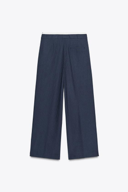 ZARA БРЮКИ-БОКСЕРЫ С КОНТРАСТНОЙ ДЕТАЛЬЮ, ПОЛОСКИ