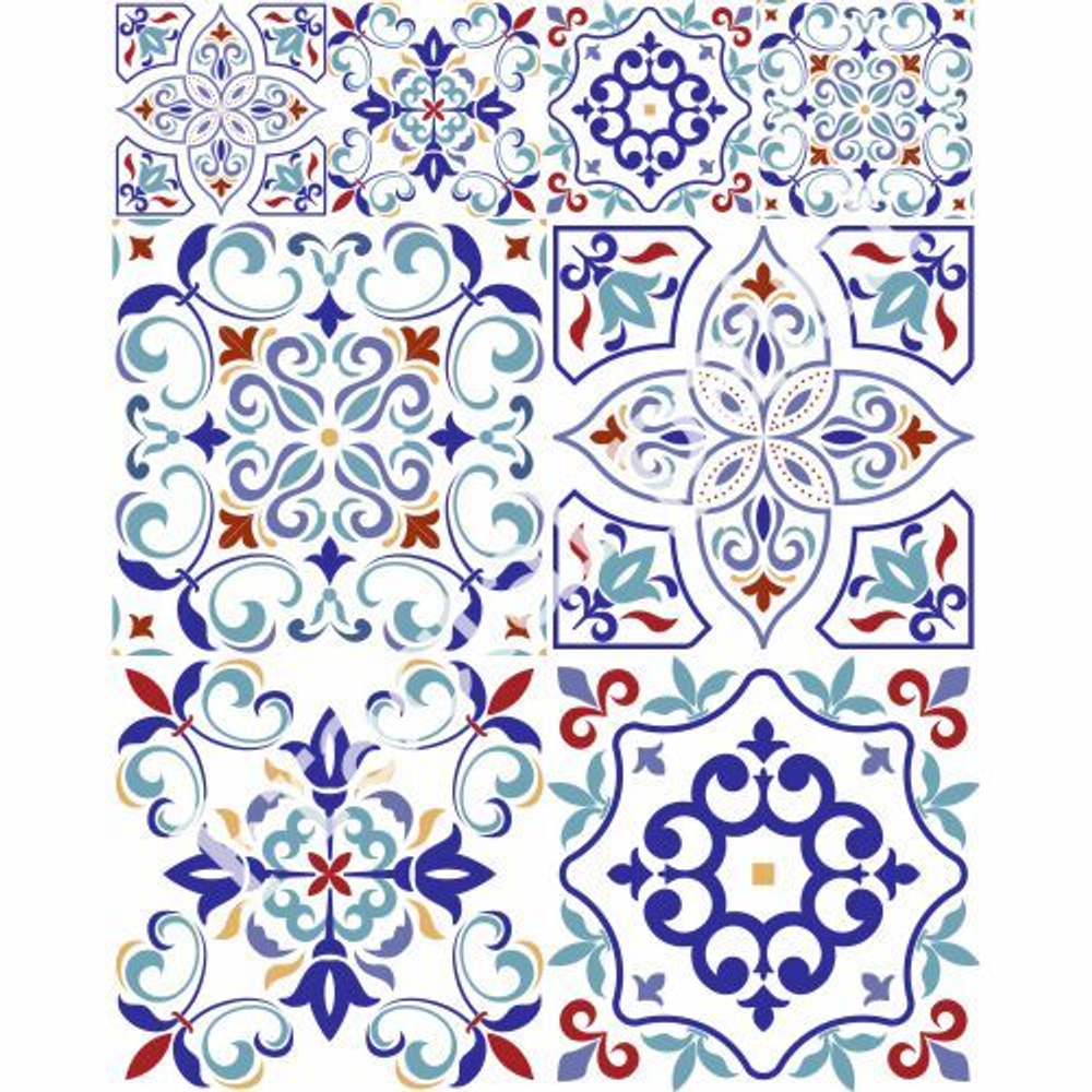 Трансфер для декупажа переводной рисунок для поверхностей для плитки 012