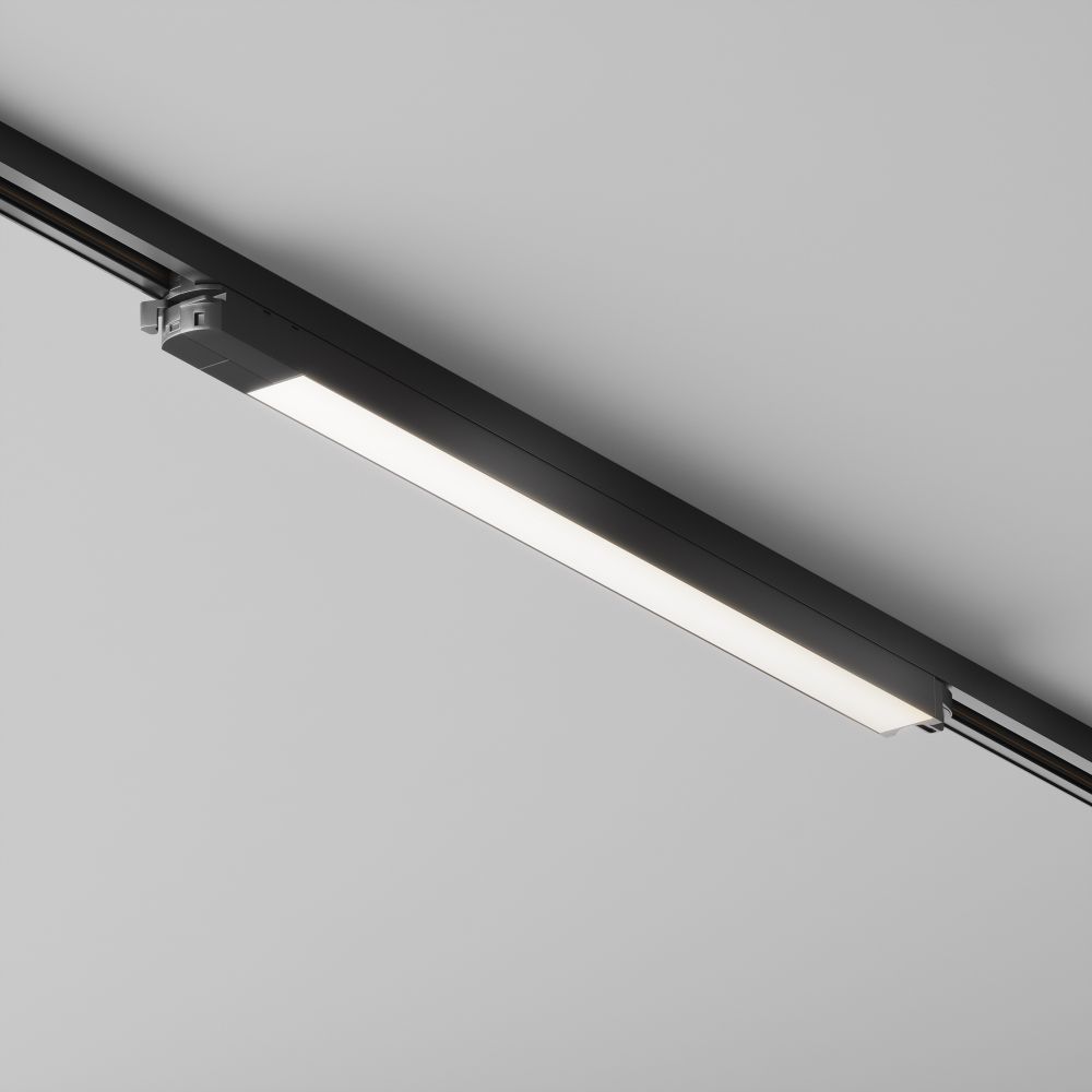 Трековый однофазный светодиодный светильник Maytoni Unity BASIS TR000-1-24W4K-B