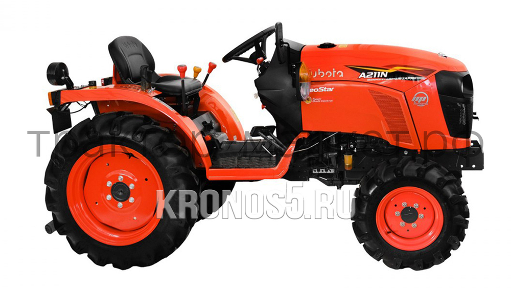 Трактор Kubota | Кубота A211N-OP 9+3 (Kubota India) STD agri 7.00-12 / 8.3-20 (с ПСМ)
