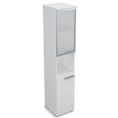 9ПП.005.20 Пенал высокий со стеклом и нишей (400*450*2045), правый